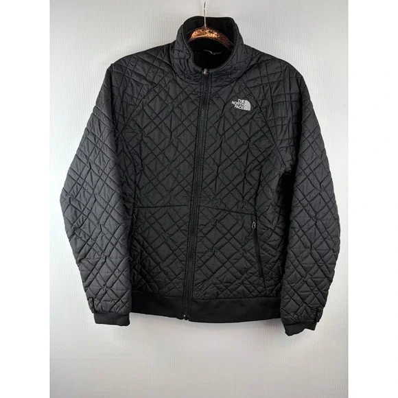 The North Face Quilted Jacket Black L Diamond Pattern Puffer Jacket Gorpcore - Picture 2 of 13